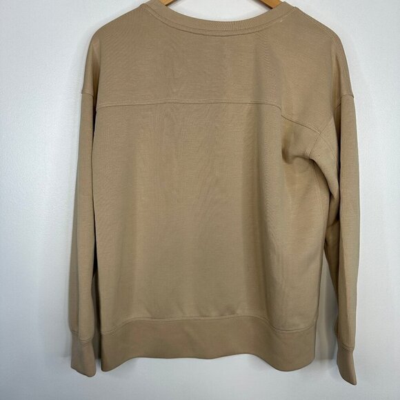 Mondetta Two Piece Matching Sweater Shorts Set Beige Tan Medium Top - Picture 3 of 8